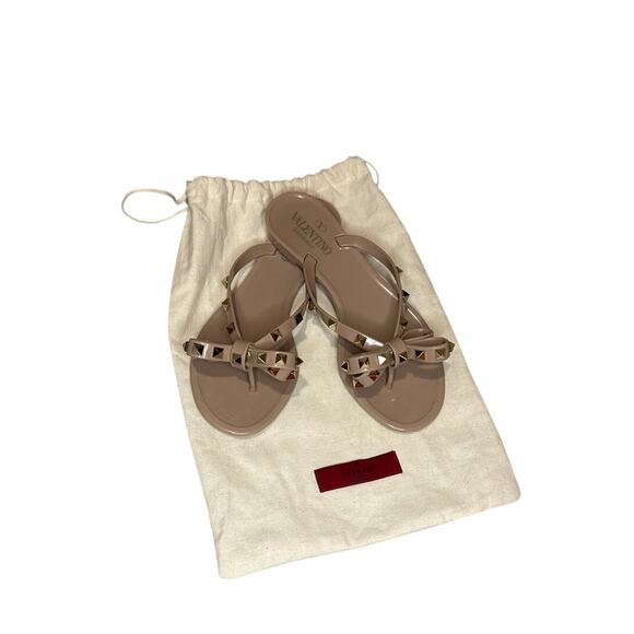 Valentino Rockstud Jelly Flip Flop Size 37 (7 us) - Picture 1 of 8